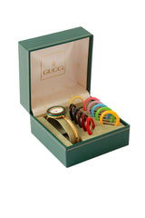 bezel watch set by Gucci @ Recess LA