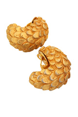 Sculptural Scale Hoop Earrings by Dominique Aurientis close @ Recess LA