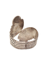 Sterling Wing Cuff Bracelet by Taxco inside and back @ Recess LA