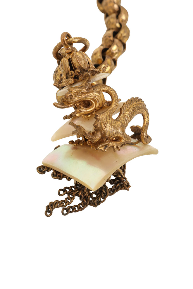  Dragon Tassel Bracelet pendant upright @ Recess LA