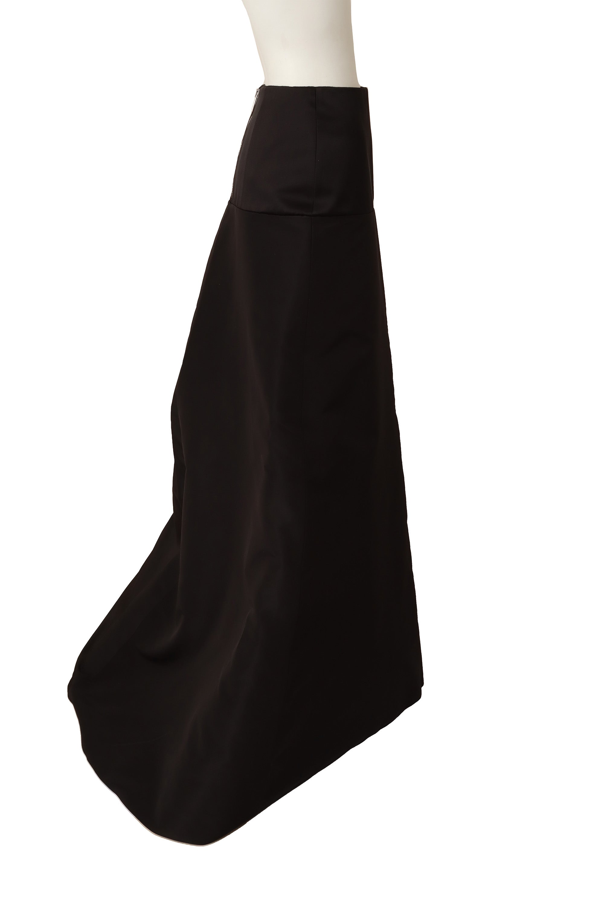 Black ball skirt by Gucci on mannequin side @ Recess LA