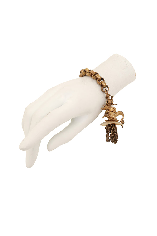  Dragon Tassel Bracelet on mannequin hand @ Recess LA