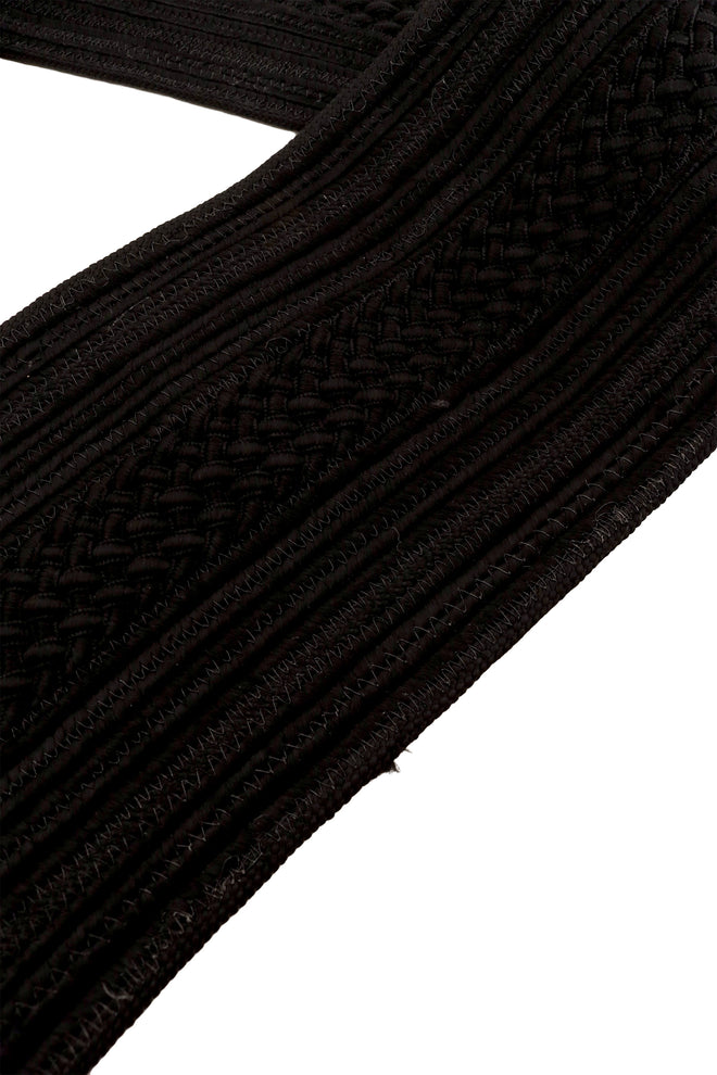 Extra Wide Woven Waist Belt close @ Recess LA