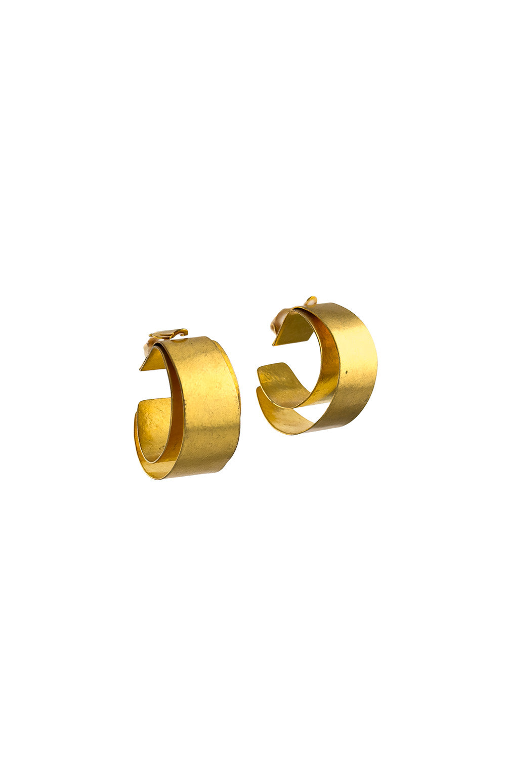 Vintage Hervé Van Der Straeten Double Open Hoop Earrings @recess la