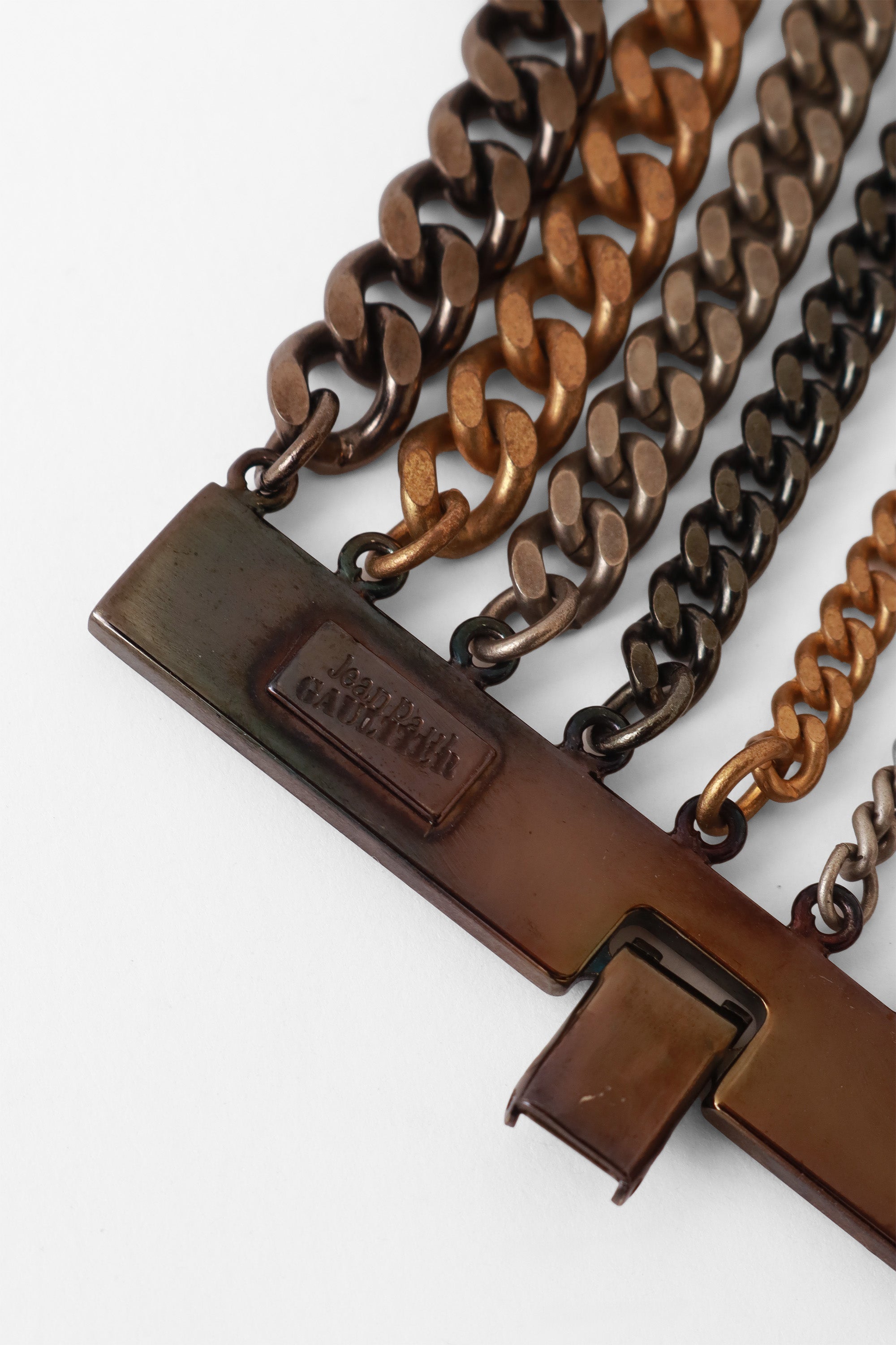 chain bracelet by Jean Paul Gaultier cartouche @ Recess LA