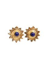 Vintage Mosaique Paris Sun Cabochon Button Earrings @ Recess LA