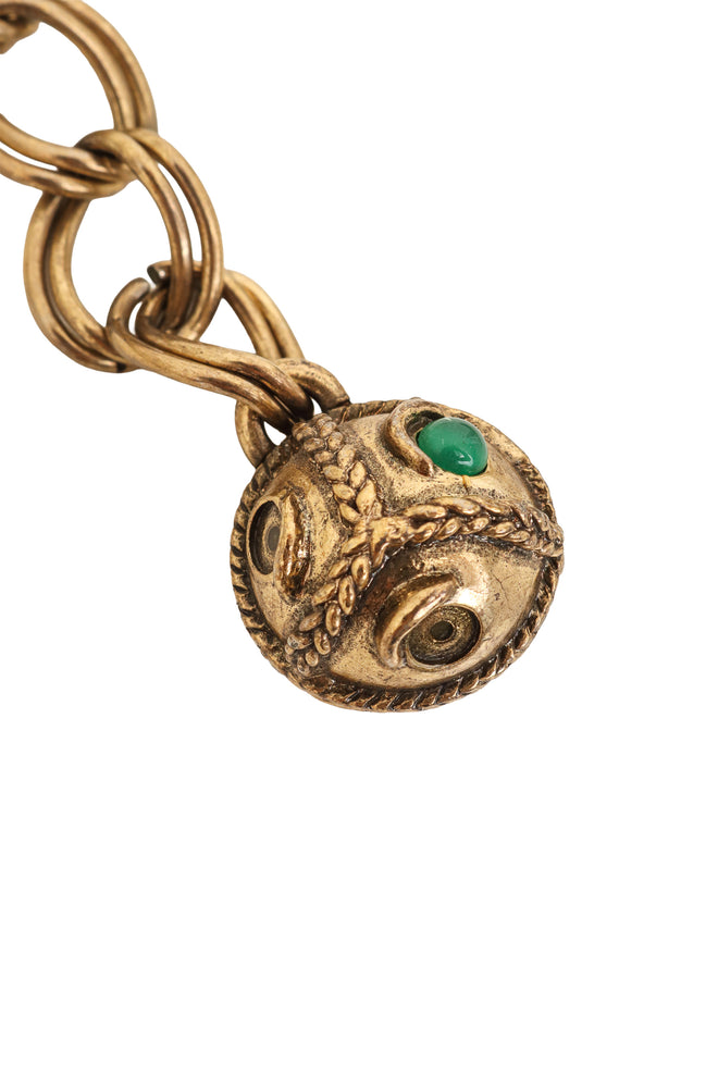 Cabochon Orb Chain Drape Belt