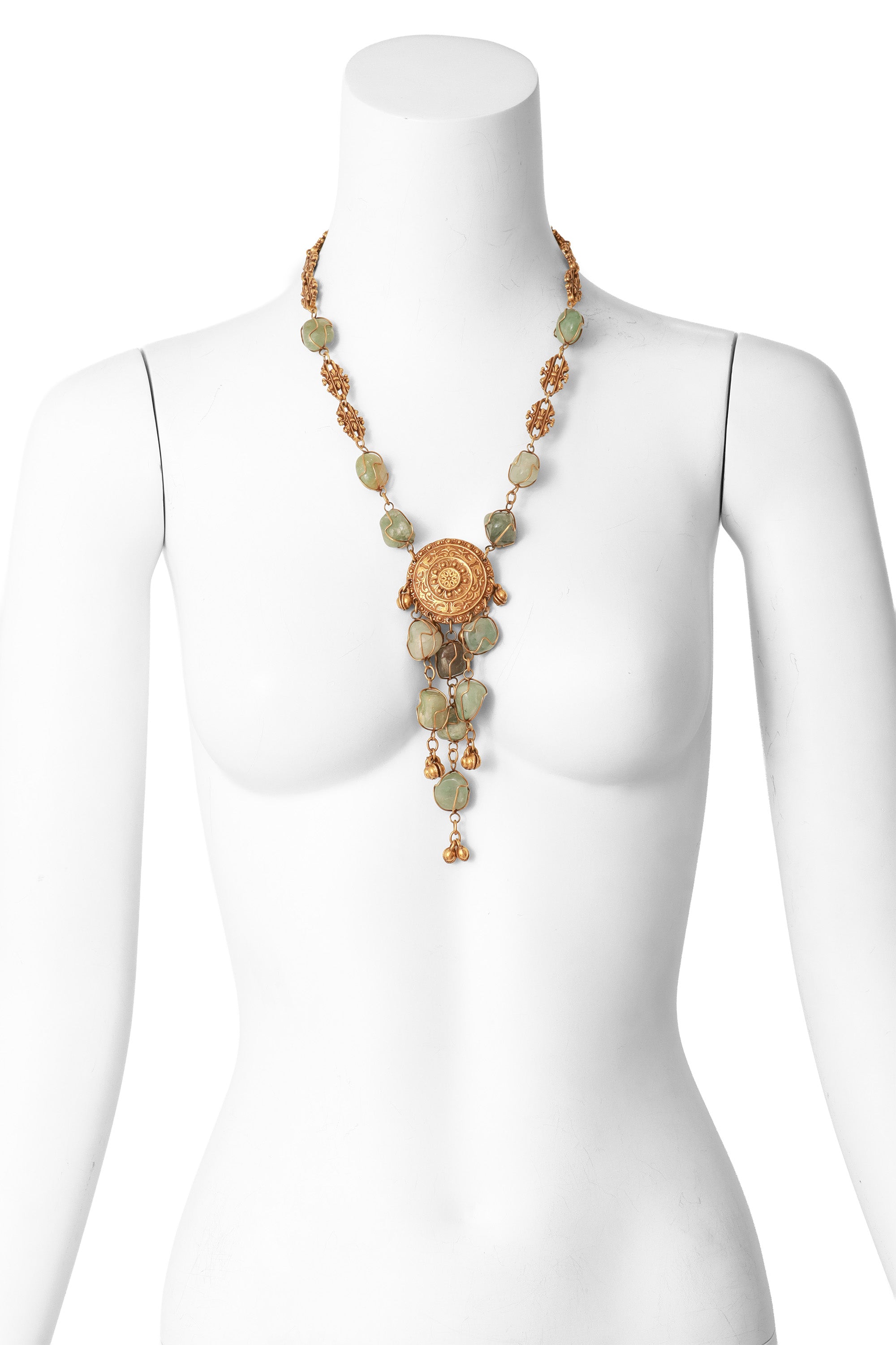 medallion necklace by Accessocraft on mannequin @ Recess LA