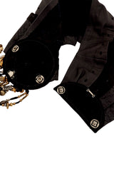 Bead Fringe Leather Waist Belt ends @ Recess LA