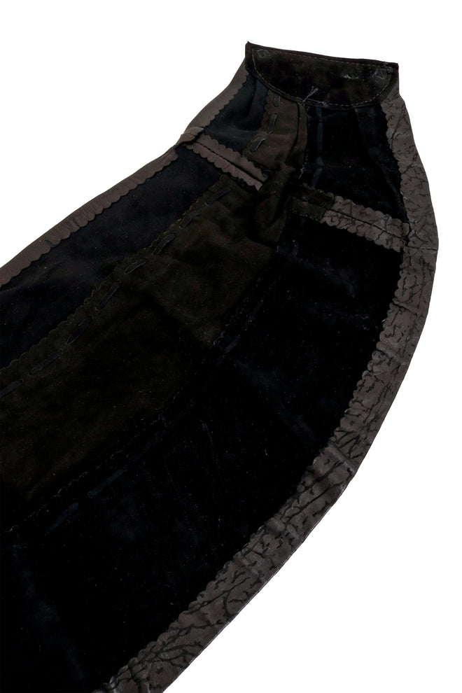 Bead Fringe Leather Waist Belt inside leather @ Recess LA