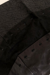 Bead Fringe Leather Waist Belt suede close @ Recess LA