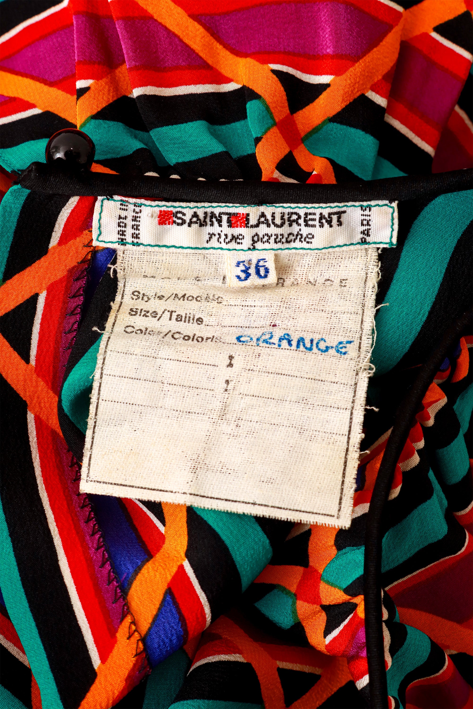 blouson dress by Saint Laurent on mannequin label @ Recess LA