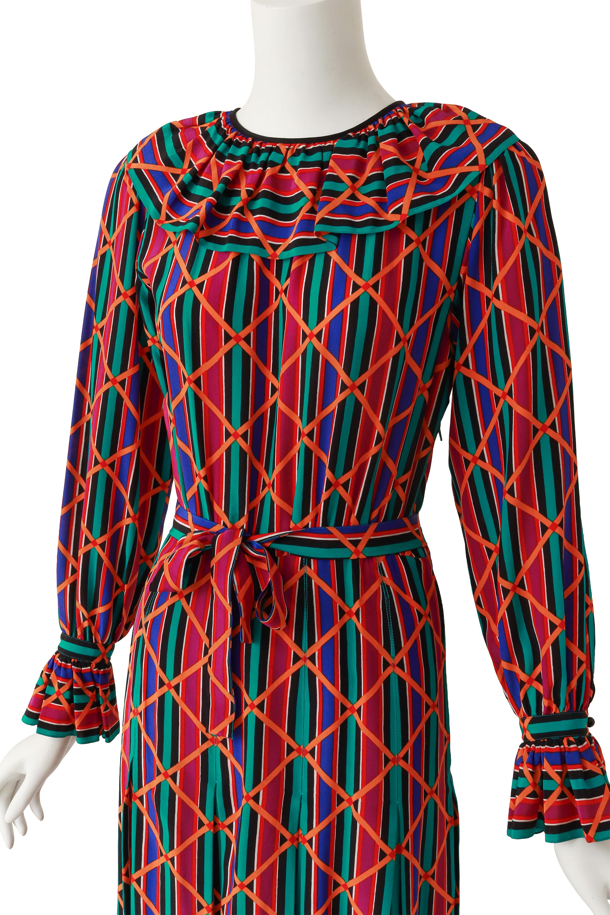 blouson dress by Saint Laurent on mannequin close @ Recess LA