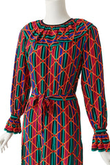 blouson dress by Saint Laurent on mannequin close @ Recess LA