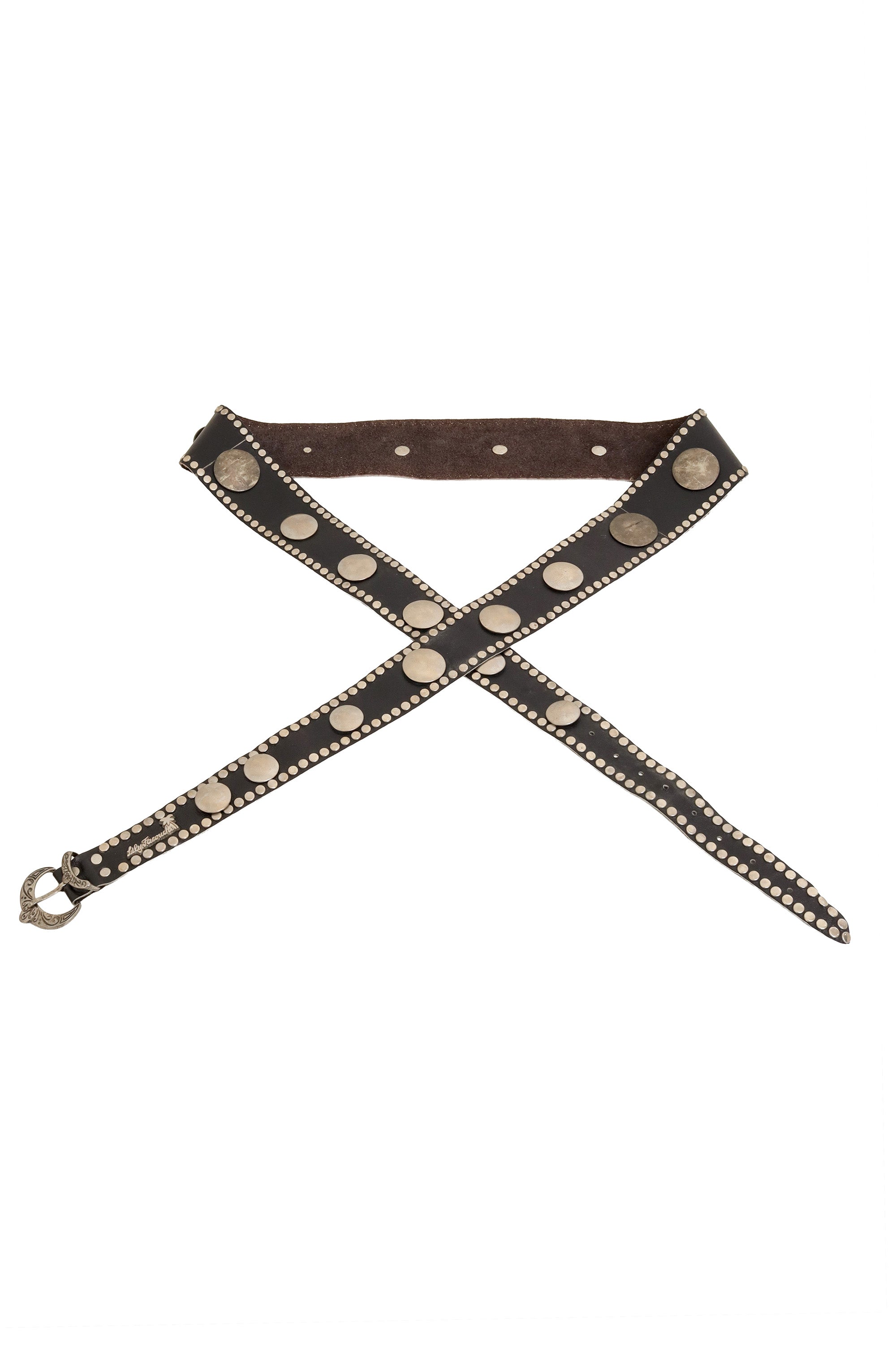 double wrap studded belt by Lily Farouche crossed @ Recess LA