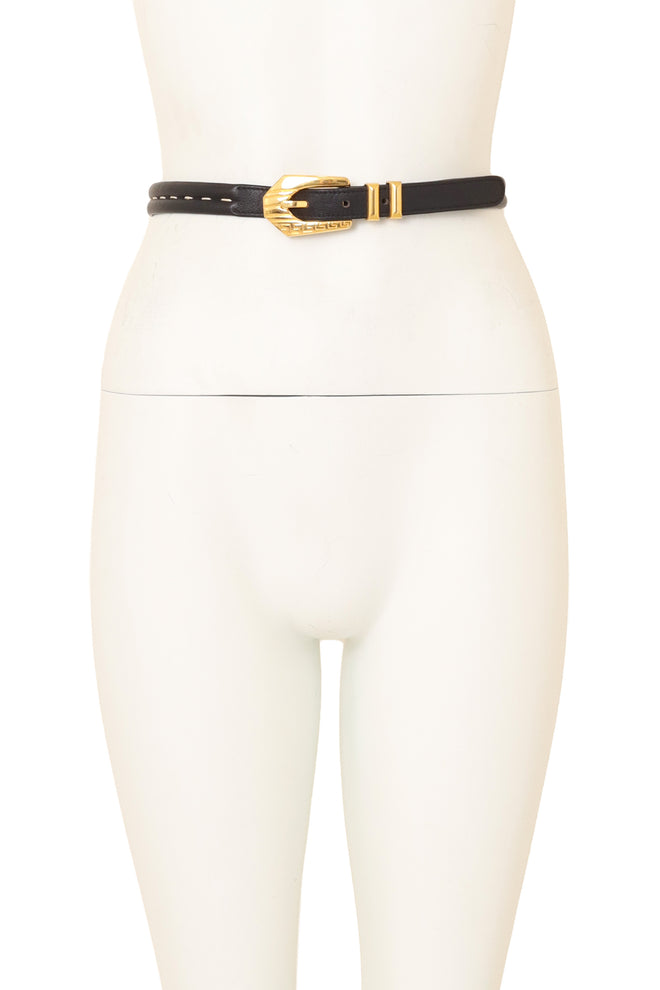 greek key leather belt by Gianni Versace on mannequin @ Recess LA