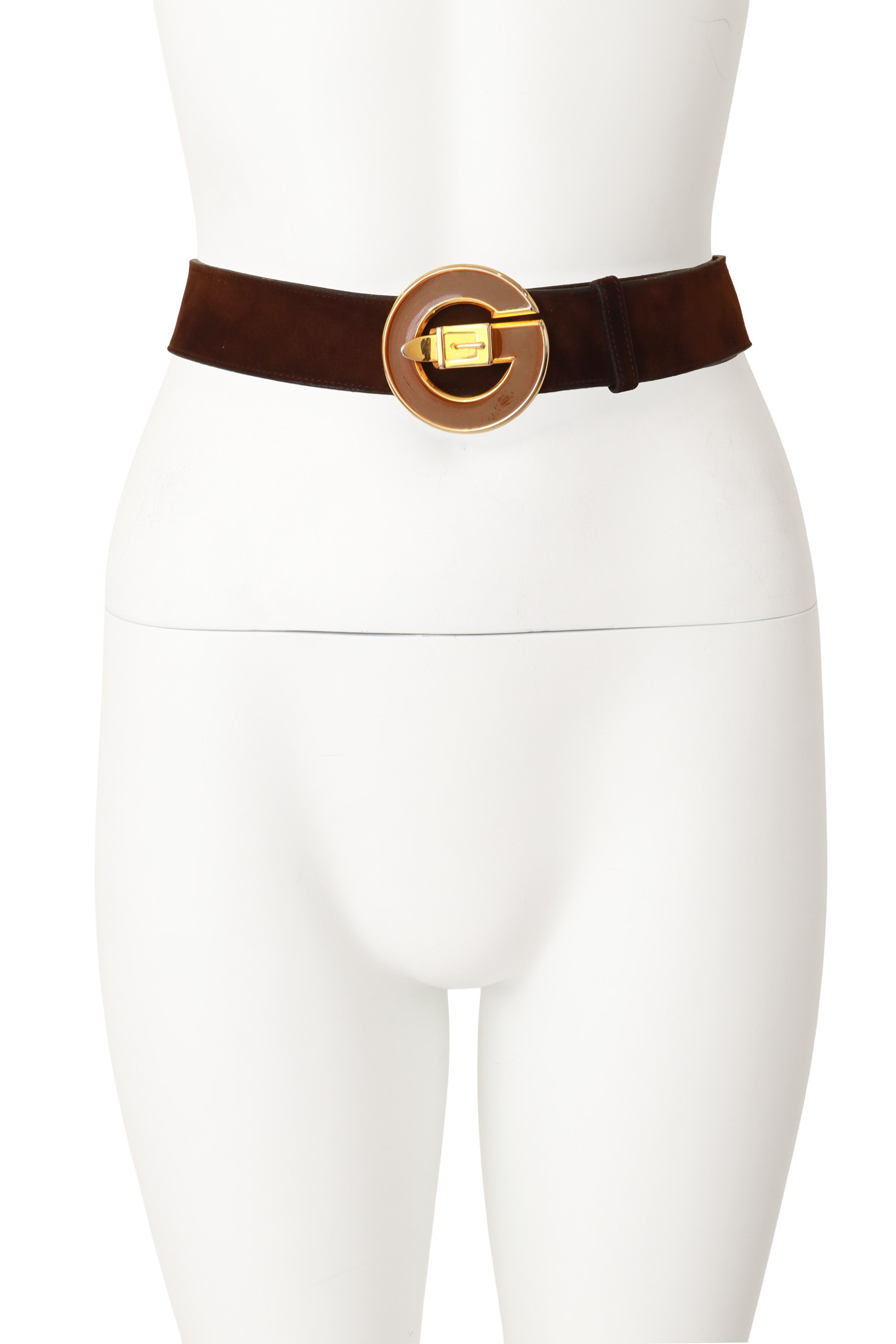 logo buckle belt by Gucci on mannequin @ Recess LA