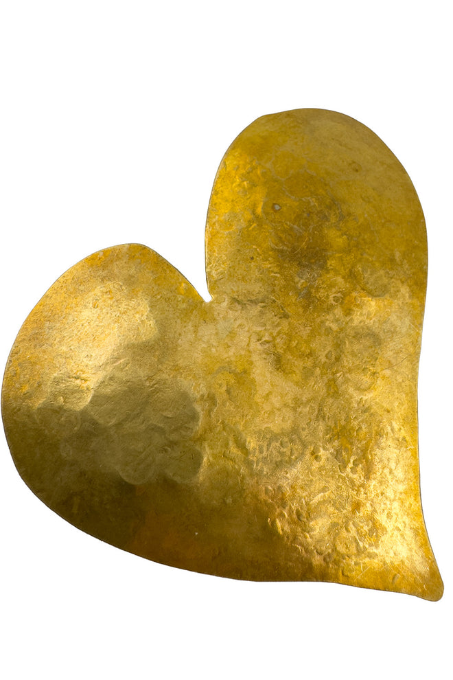 Vintage Hervé Van Der Straeten Asymmetric Heart Brooch detail @recess la