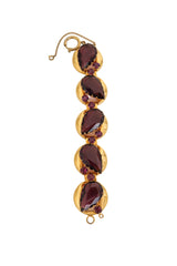 Almond Link Crystal Bracelet flat @ Recess LA