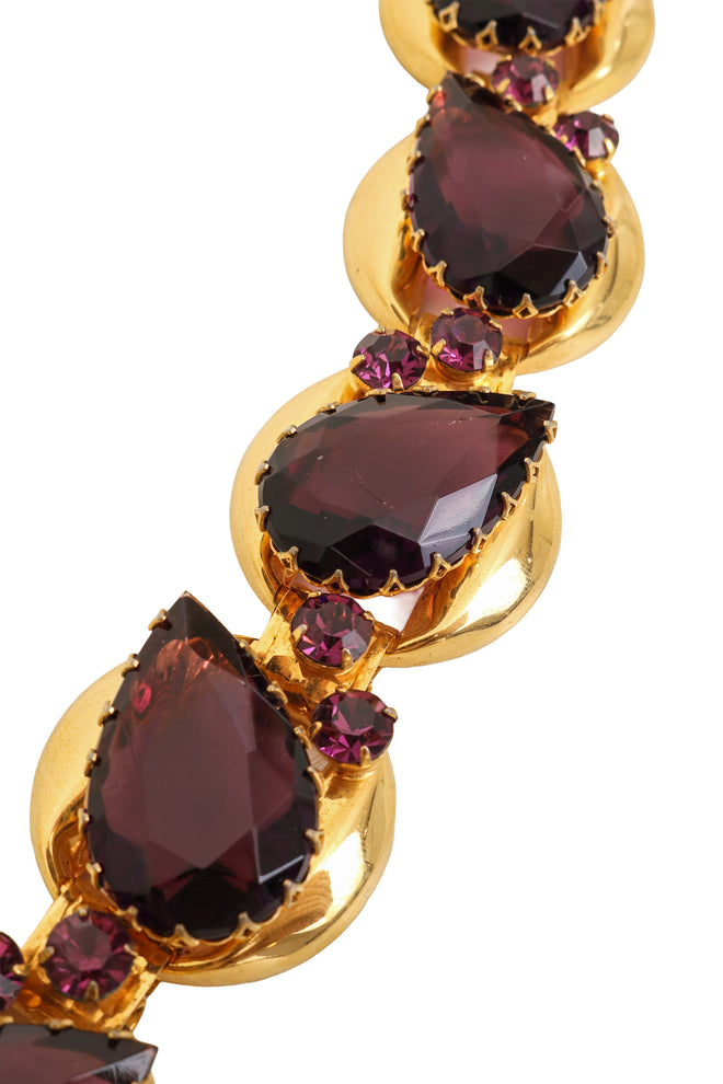 Almond Link Crystal Bracelet close @ Recess LA