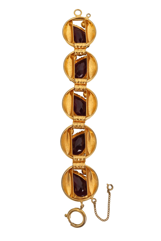 Almond Link Crystal Bracelet back @ Recess LA