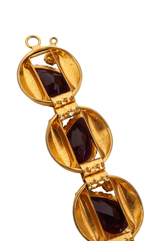 Almond Link Crystal Bracelet inside close @ Recess LA