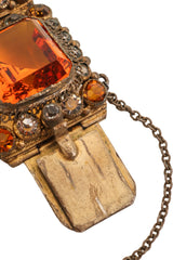 Square Link Crystal Bracelet by Hobé clasp @ Recess LA