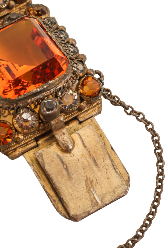 Square Link Crystal Bracelet by Hobé clasp @ Recess LA