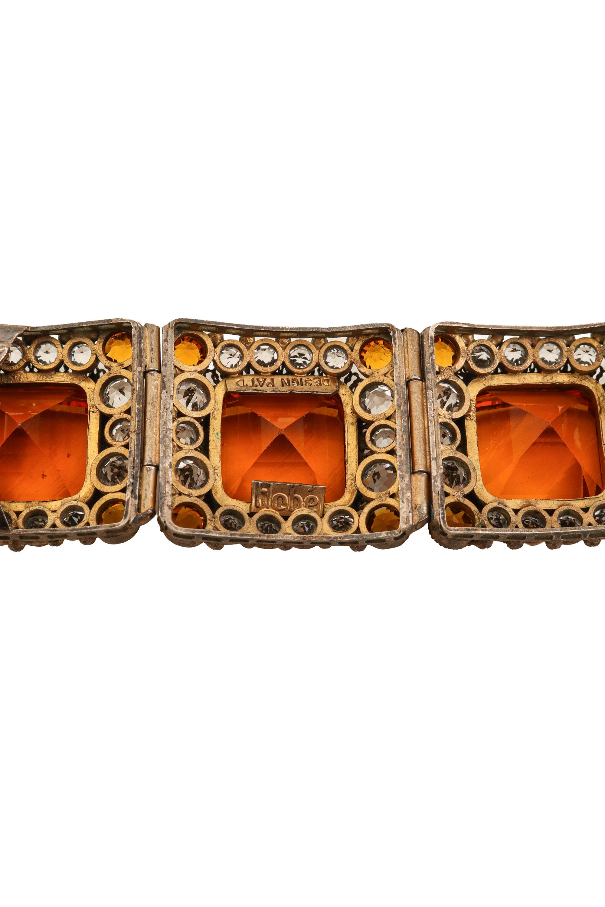 Square Link Crystal Bracelet by Hobé signature @ Recess LA