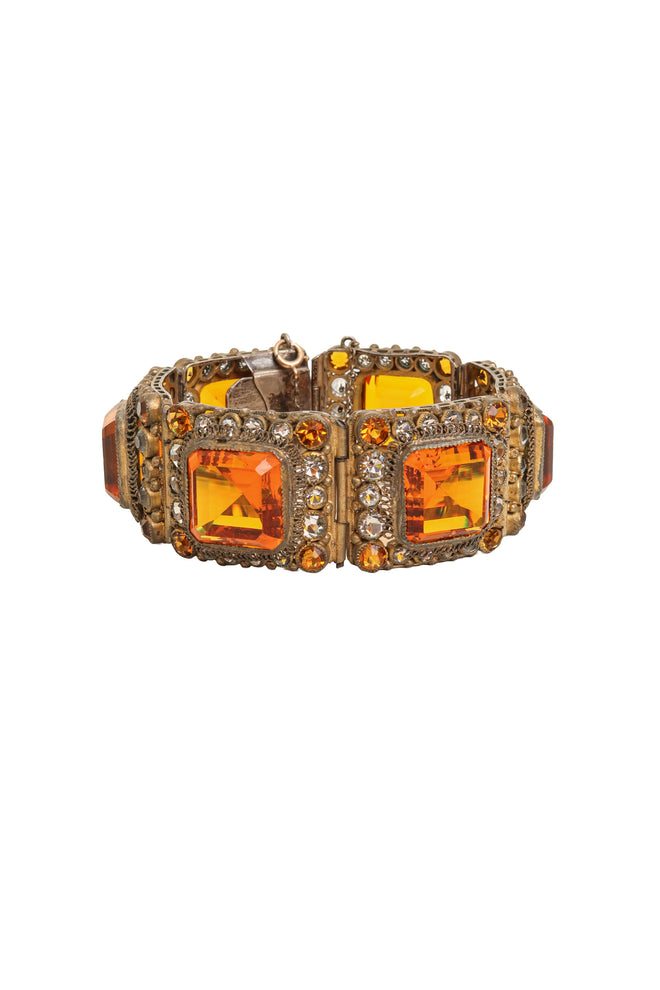 Square Link Crystal Bracelet by Hobé @ Recess LA
