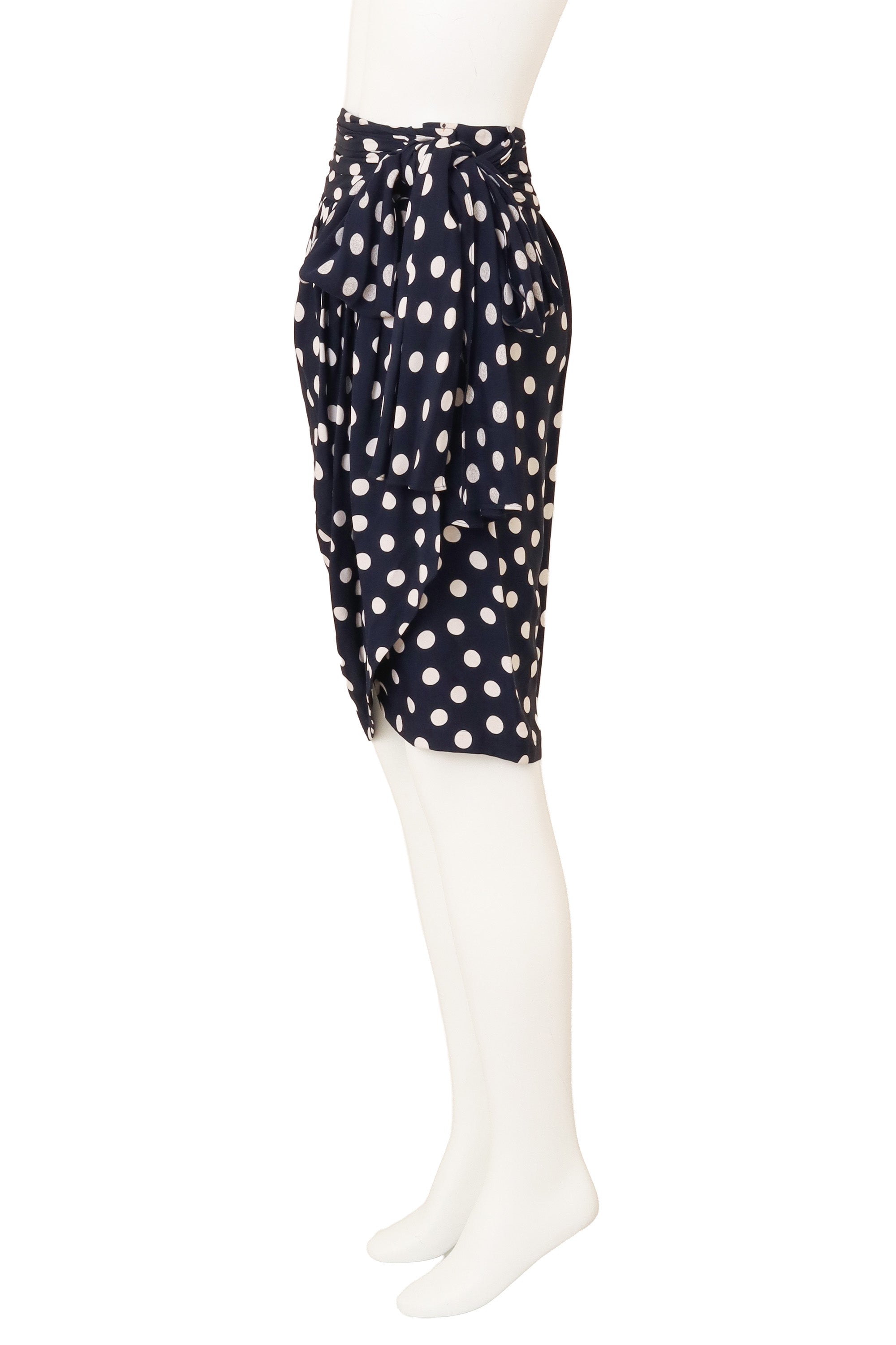Ruche Dot Skirt by Yves Saint Laurent on mannequin side @ Recess LA