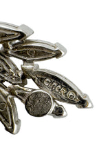 Vintage Ciner Marquise Cluster Drop Earrings signature @recess la