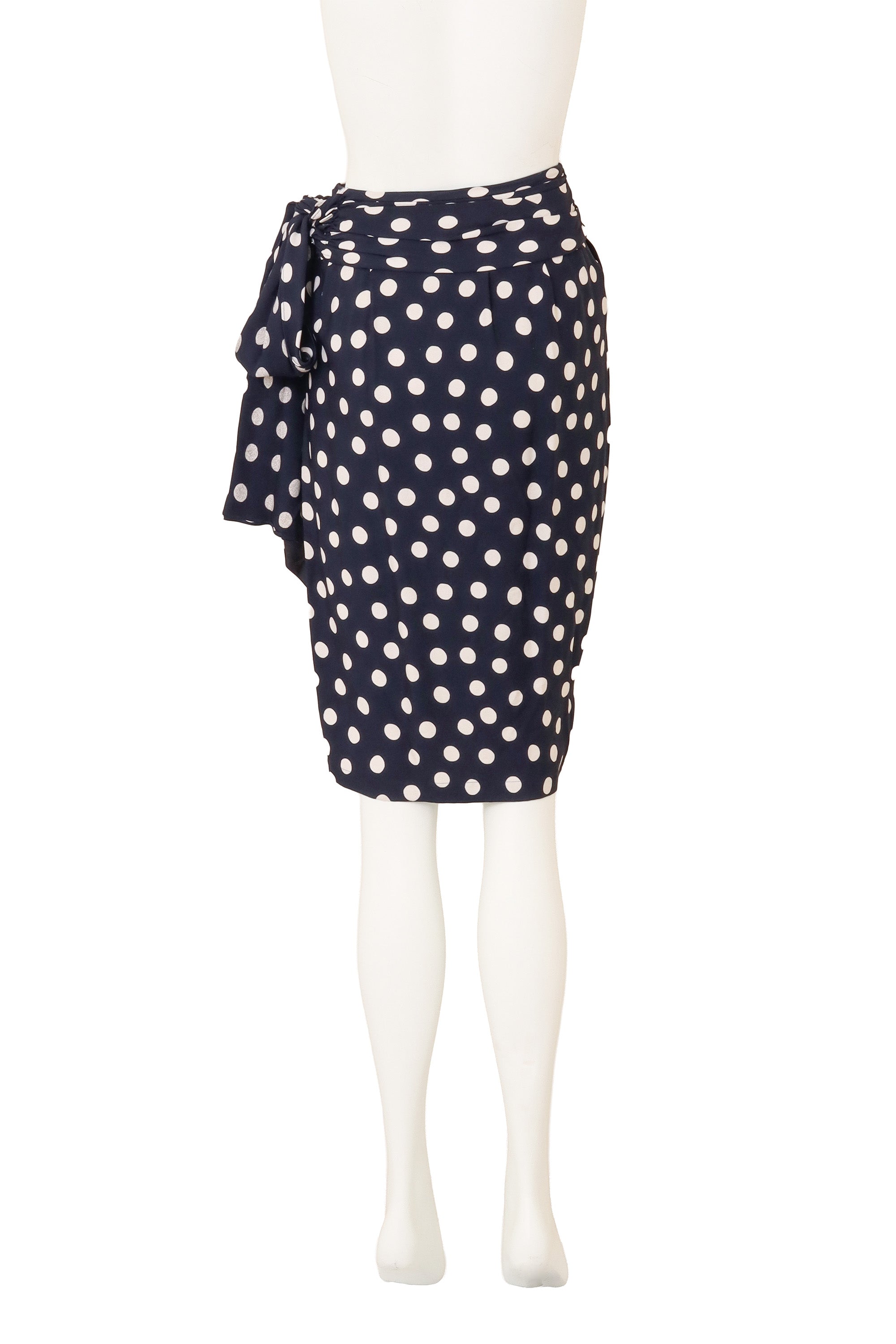 Ruche Dot Skirt by Yves Saint Laurent on mannequin back @ Recess LA