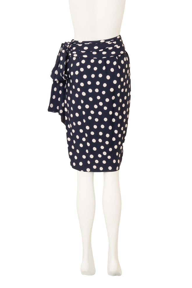 Ruche Dot Skirt by Yves Saint Laurent on mannequin back @ Recess LA