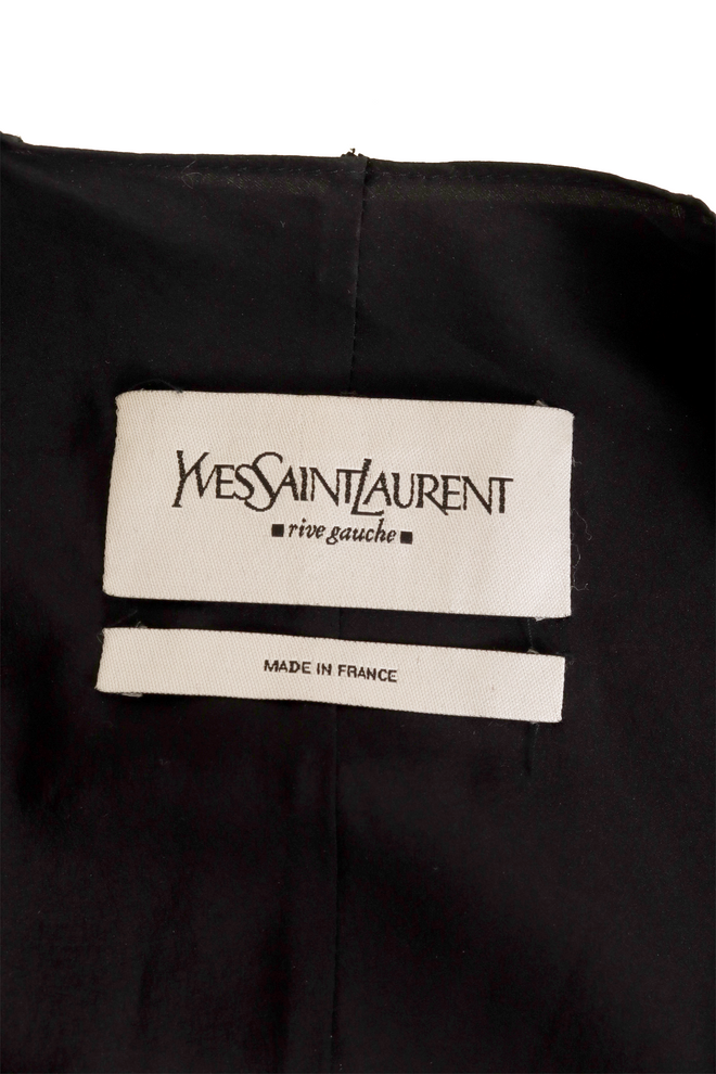 Cutout Coin Button Jacket by YSL label @ Recess LA