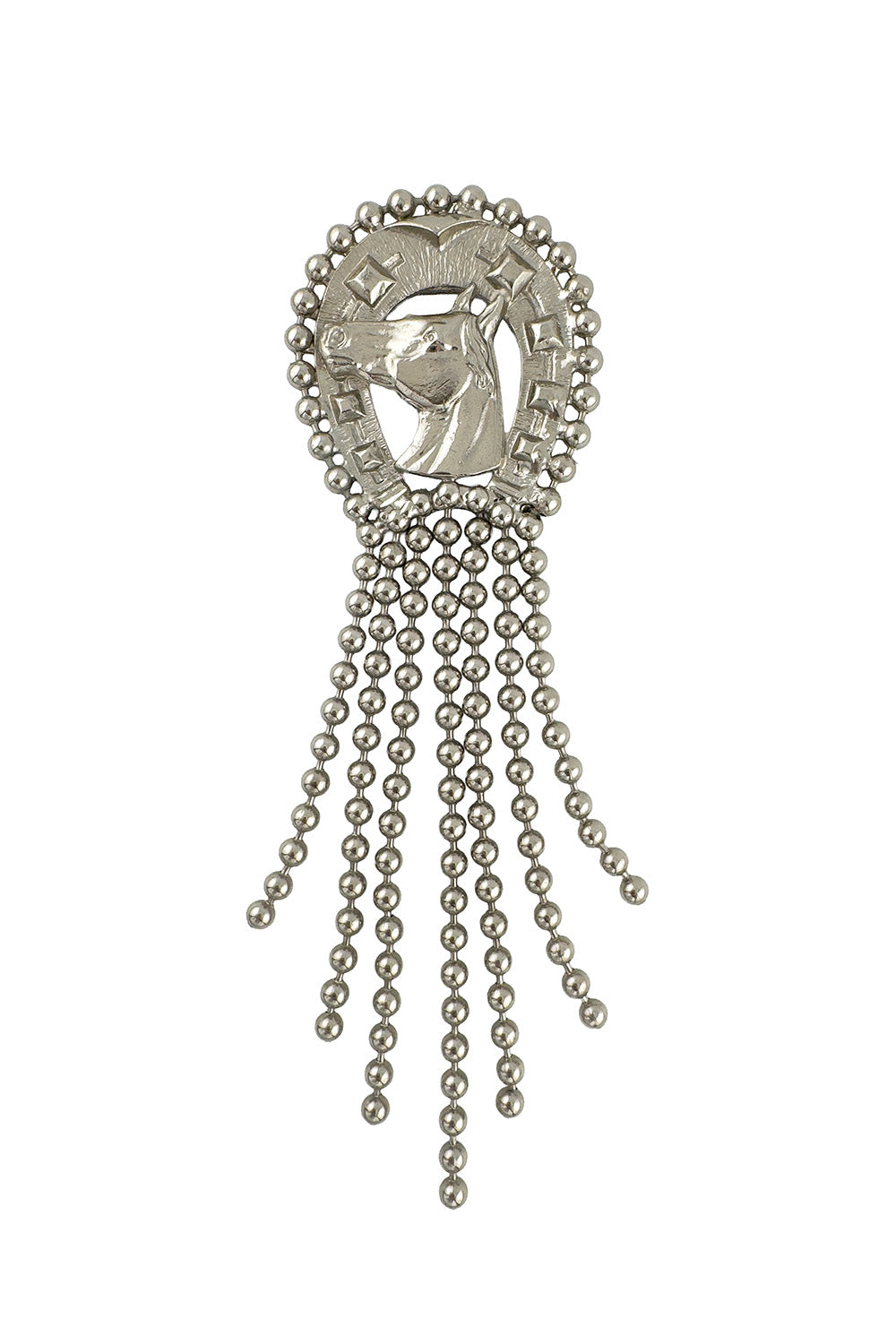 Vintage Marla Buck Equestrian Ball Fringe Brooch @recess la