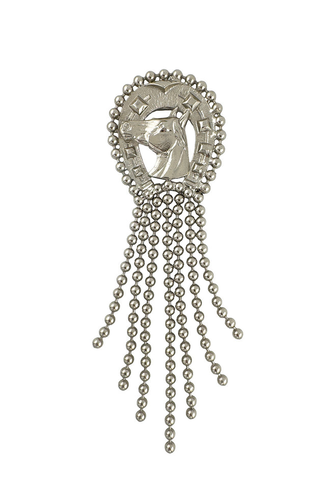 Vintage Marla Buck Equestrian Ball Fringe Brooch @recess la
