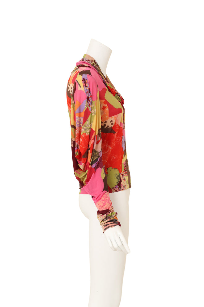 cowl neck top by Christian Lacroix on mannequin side @ Recess LA
