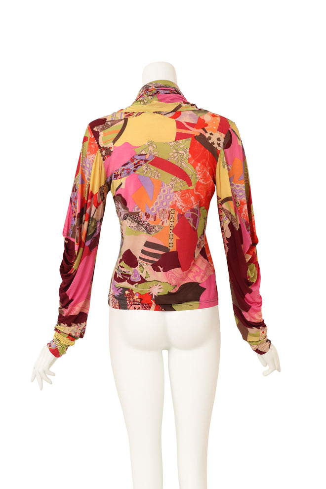 cowl neck top by Christian Lacroix on mannequin back @ Recess LA