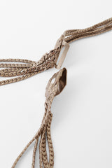 draped waist chain belt by Christian Dior clasp @ Recess LA