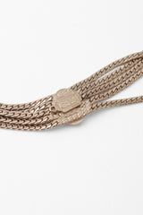 draped waist chain belt by Christian Dior cartouche @ Recess LA