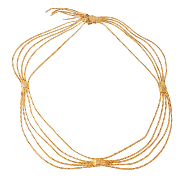 DIOR Vintage Gold Metal Chain Belt Belt Christian Dior Gold size 35 Inches in Metal - 66079372 main image 4