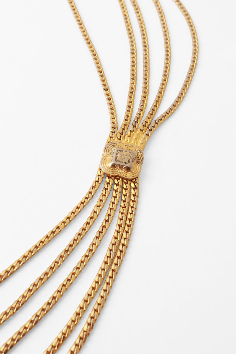 Vintage Christian Dior Gold Draped Waist Chain Belt II – Recess display picture 2