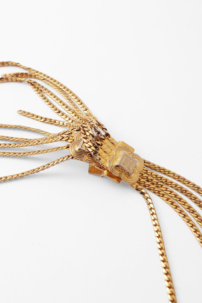 Vintage Christian Dior Gold Draped Waist Chain Belt II – Recess display picture 3