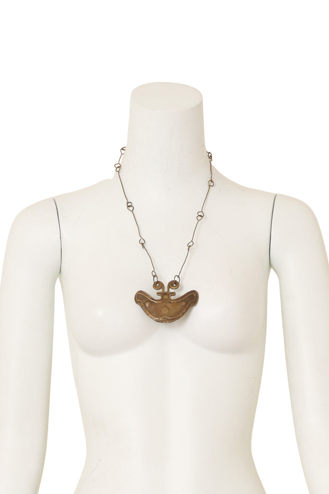 Abstract Modernist Pendant Necklace on mannequin @ Recess LA