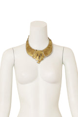 Mixed Metal Hammered Hole Brutalist Collar on mannequin @ Recess LA