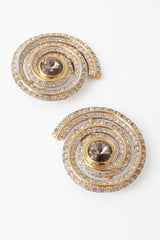 swirl earrings by Valentino close @ Recess LA