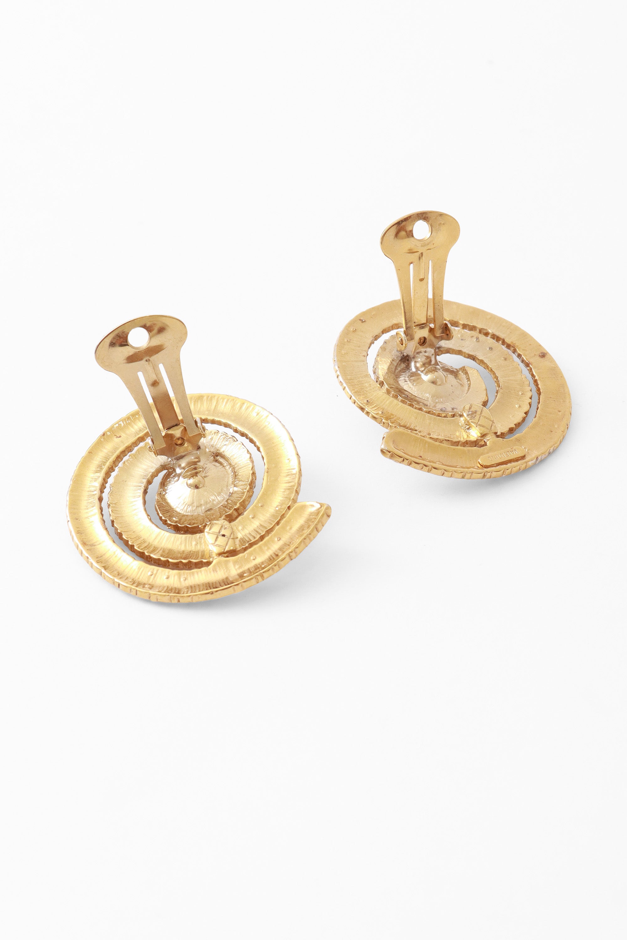 swirl earrings by Valentino backs open @ Recess LA