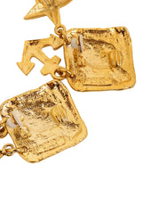 Vintage Marie Claire Paris Nautical Charm Earrings signatures @ Recess LA