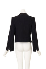Jacquard tuxedo jacket by Christian Dior on mannequin back @ Recess LA